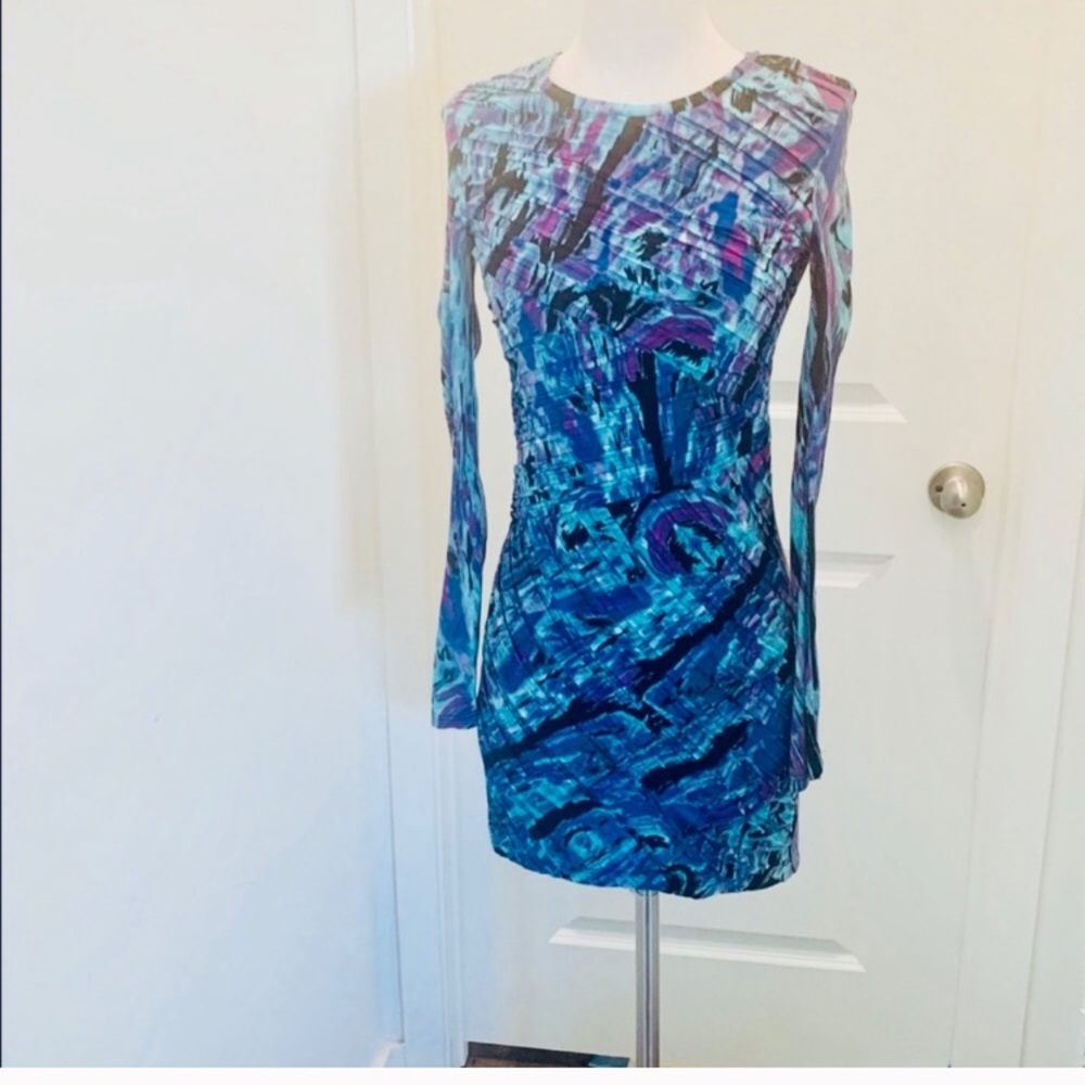 Torn by Ronny Kobo Tara Pleated Dress XS